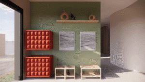 Uma sala pensada para acolher diferentes momentos